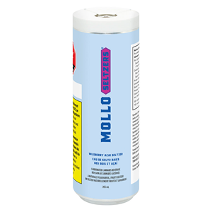 Mollo - Wildberry Acai Seltzer - Hybrid - 355ml
