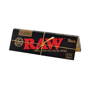 Raw Black 1 1/4 Papers