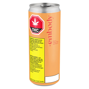 embody - Peach + Ginger White Sparkling Tea - Hybrid - 355ml