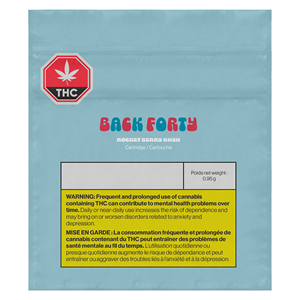 Back Forty - Rocket Berry Kush 510 Thread Cartridge - Indica - 0.95g